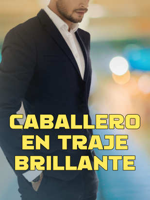 CABALLERO EN TRAJE BRILLANTE